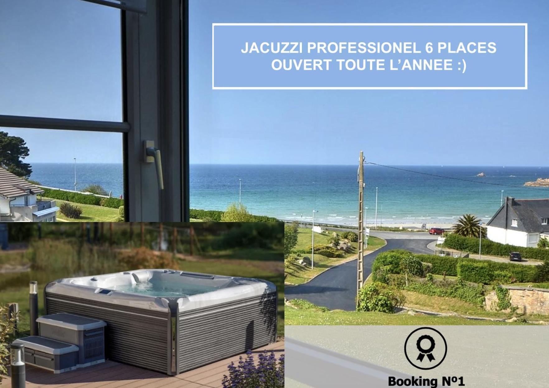 Ferienhaus Jacuzzi Professionel Les Pieds Dans L'eau A 50 M Trévou-Tréguignec